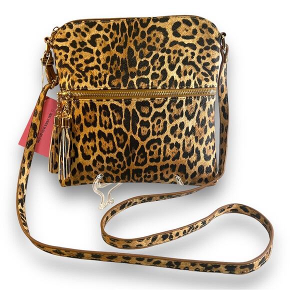 KENIO STYLES faux leather Cheetah CROSSBODY Bag NEW WITH TAGS - Picture 11 of 11